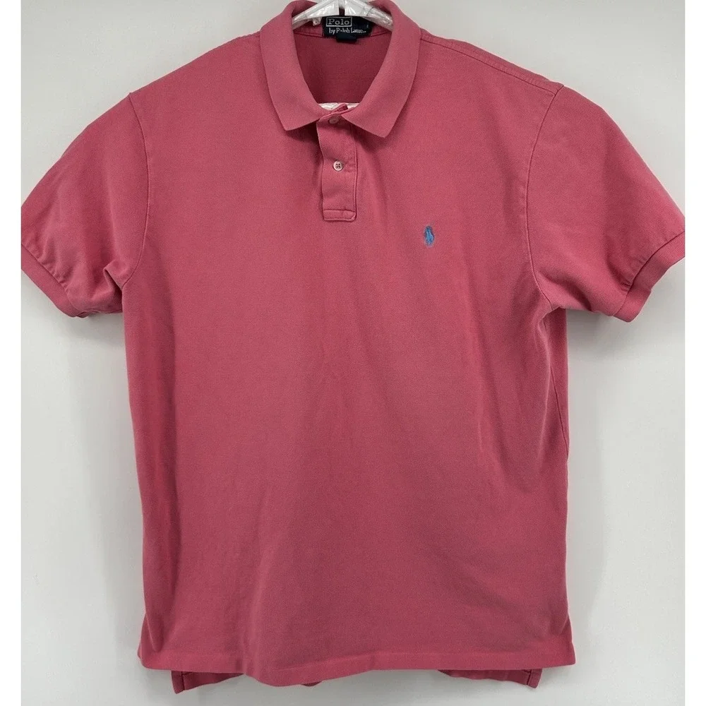 Polo Ralph Lauren Short Sleeve Polo Shirt Pink Men's XL